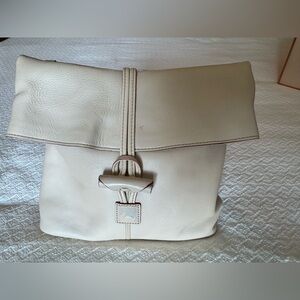 Dooney & Bourke Bone Leather Fold-Top Shoulder Bag